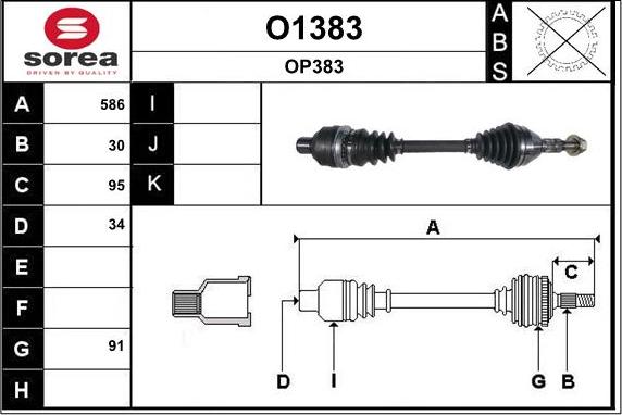 SNRA O1383 - Vetoakseli inparts.fi