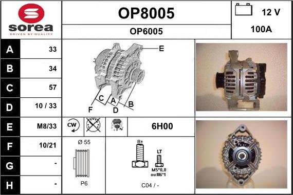 SNRA OP8005 - Laturi inparts.fi