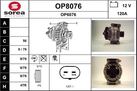 SNRA OP8076 - Laturi inparts.fi