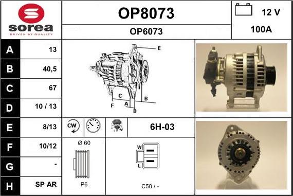 SNRA OP8073 - Laturi inparts.fi