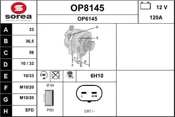 SNRA OP8145 - Laturi inparts.fi