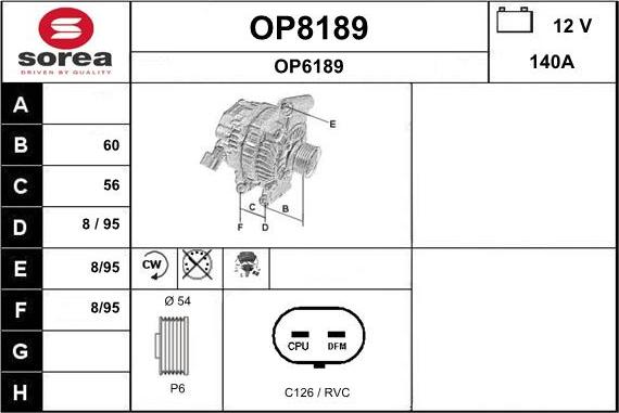 SNRA OP8189 - Laturi inparts.fi