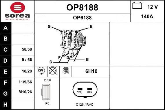 SNRA OP8188 - Laturi inparts.fi