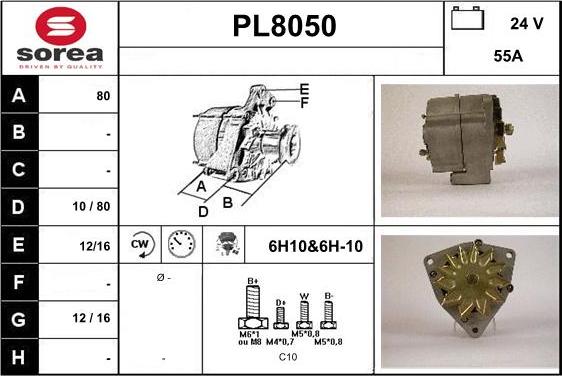 SNRA PL8050 - Laturi inparts.fi