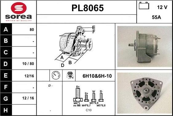 SNRA PL8065 - Laturi inparts.fi