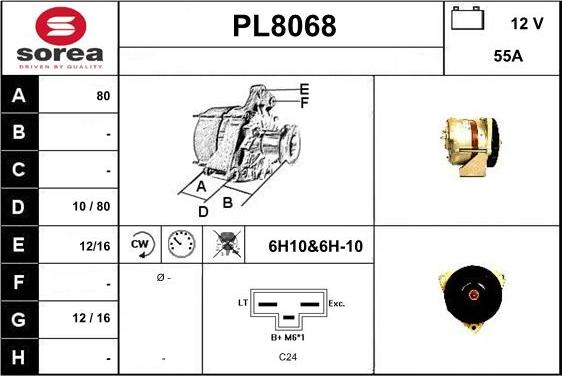 SNRA PL8068 - Laturi inparts.fi