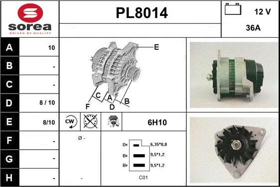 SNRA PL8014 - Laturi inparts.fi