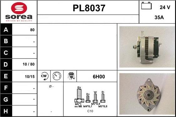 SNRA PL8037 - Laturi inparts.fi