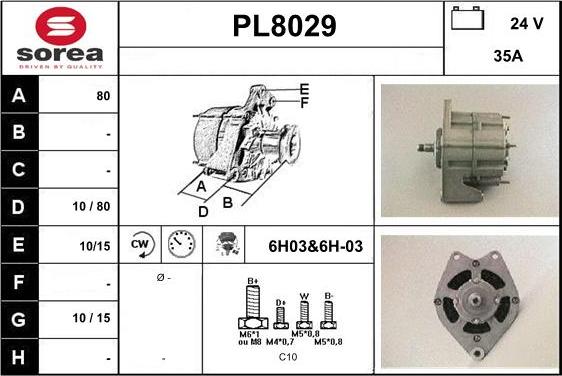 SNRA PL8029 - Laturi inparts.fi