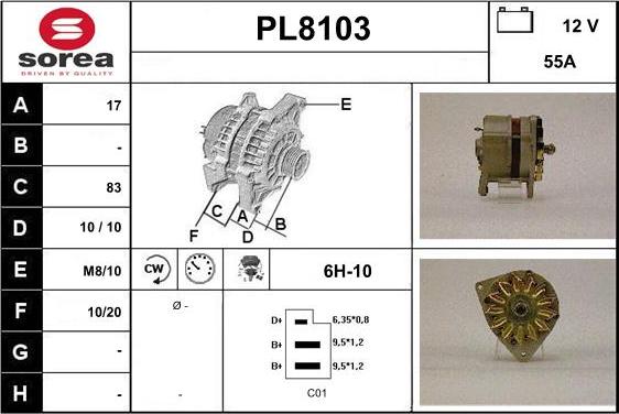 SNRA PL8103 - Laturi inparts.fi