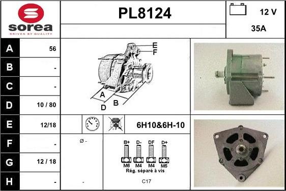 SNRA PL8124 - Laturi inparts.fi