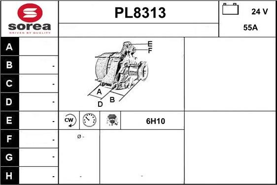 SNRA PL8313 - Laturi inparts.fi