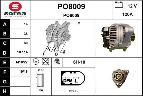 SNRA PO8009 - Laturi inparts.fi