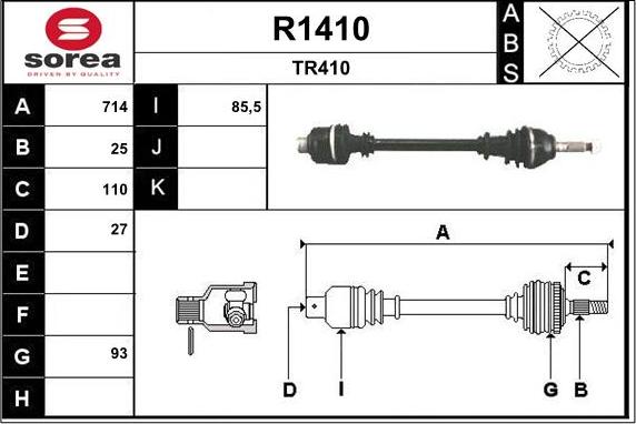 SNRA R1410 - Vetoakseli inparts.fi