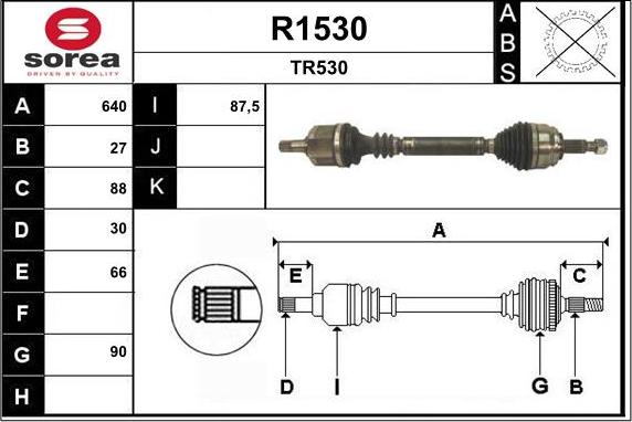 SNRA R1530 - Vetoakseli inparts.fi