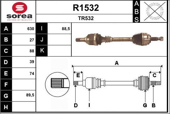 SNRA R1532 - Vetoakseli inparts.fi