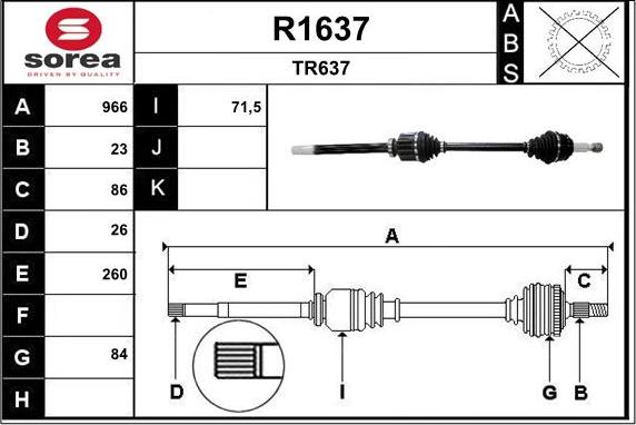 SNRA R1637 - Vetoakseli inparts.fi