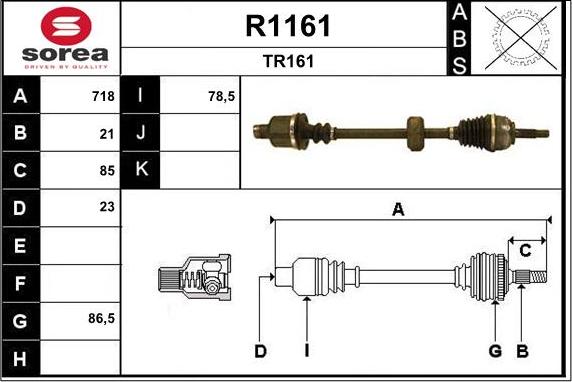 SNRA R1161 - Vetoakseli inparts.fi