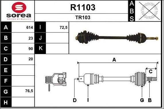 SNRA R1103 - Vetoakseli inparts.fi