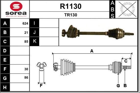 SNRA R1130 - Vetoakseli inparts.fi