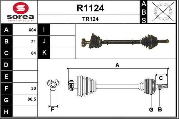 SNRA R1124 - Vetoakseli inparts.fi