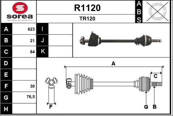 SNRA R1120 - Vetoakseli inparts.fi