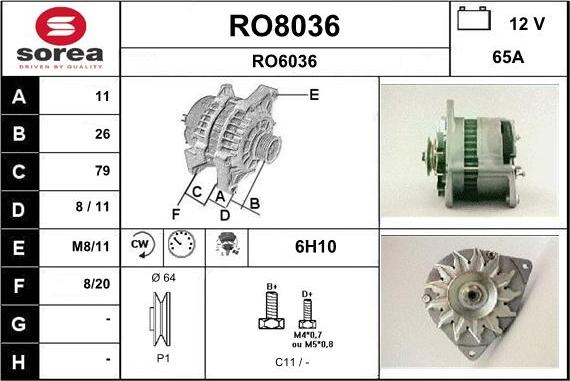 SNRA RO8036 - Laturi inparts.fi