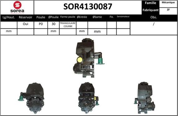 SNRA SOR4130087 - Hydrauliikkapumppu, ohjaus inparts.fi
