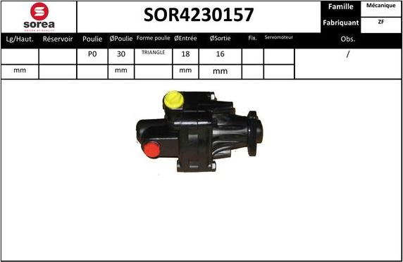 SNRA SOR4230157 - Hydrauliikkapumppu, ohjaus inparts.fi
