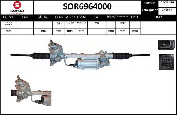 SNRA SOR6964000 - Ohjausvaihde inparts.fi