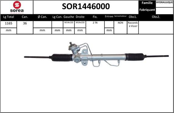 SNRA SOR1446000 - Ohjausvaihde inparts.fi