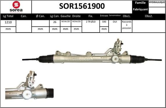 SNRA SOR1561900 - Ohjausvaihde inparts.fi