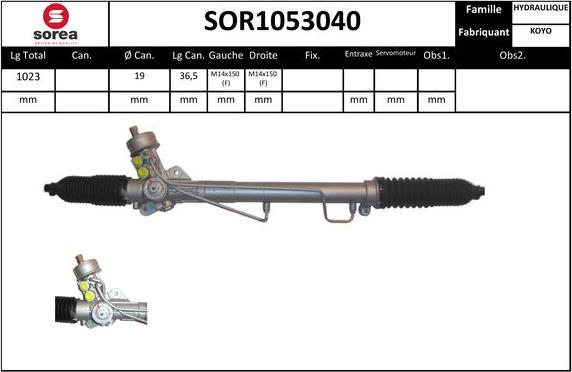 SNRA SOR1053040 - Ohjausvaihde inparts.fi