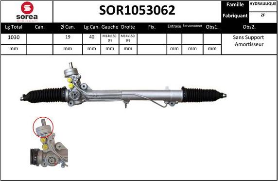 SNRA SOR1053062 - Ohjausvaihde inparts.fi