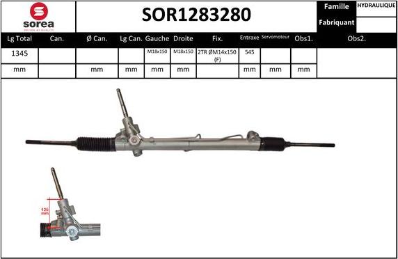 SNRA SOR1283280 - Ohjausvaihde inparts.fi