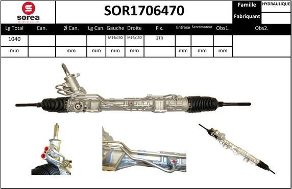 SNRA SOR1706470 - Ohjausvaihde inparts.fi