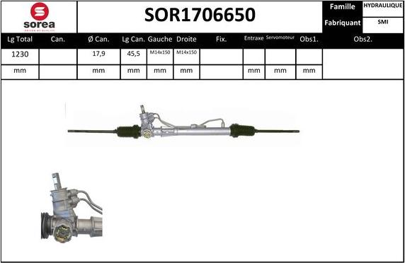 SNRA SOR1706650 - Ohjausvaihde inparts.fi