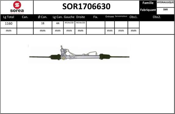 SNRA SOR1706630 - Ohjausvaihde inparts.fi