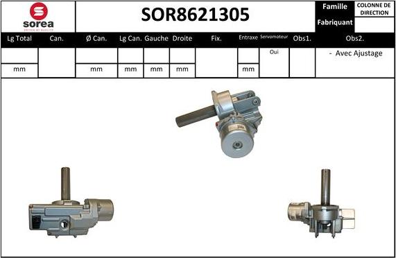 SNRA SOR8621305 - Ohjauspylväs inparts.fi