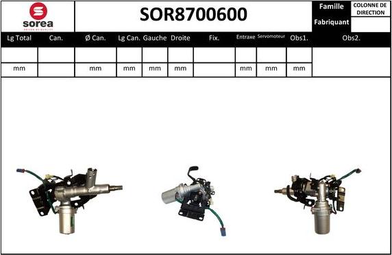 SNRA SOR8700600 - Ohjauspylväs inparts.fi