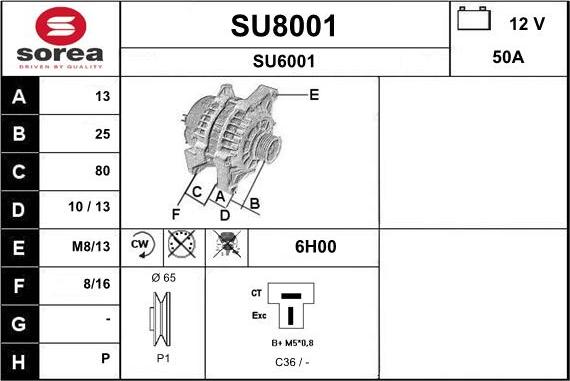 SNRA SU8001 - Laturi inparts.fi