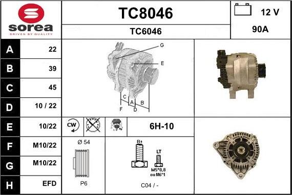 SNRA TC8046 - Laturi inparts.fi