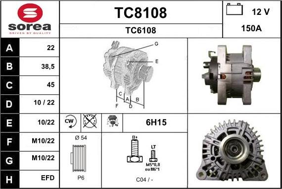 SNRA TC8108 - Laturi inparts.fi