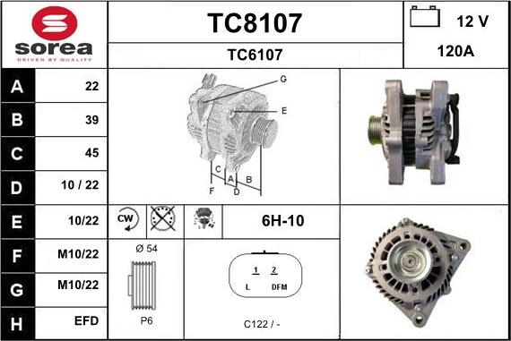 SNRA TC8107 - Laturi inparts.fi