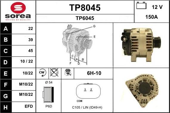 SNRA TP8045 - Laturi inparts.fi