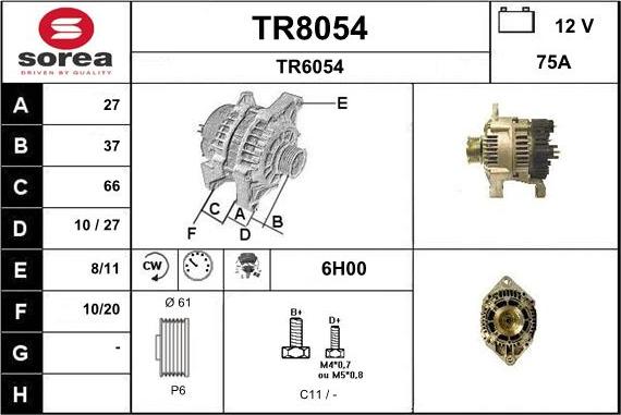 SNRA TR8054 - Laturi inparts.fi