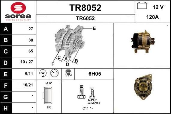 SNRA TR8052 - Laturi inparts.fi