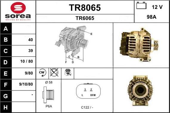 SNRA TR8065 - Laturi inparts.fi