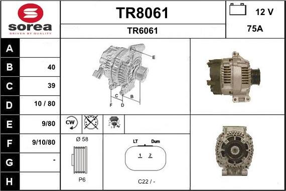 SNRA TR8061 - Laturi inparts.fi