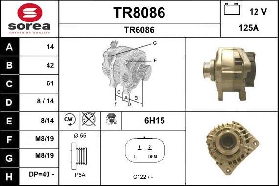 SNRA TR8086 - Laturi inparts.fi